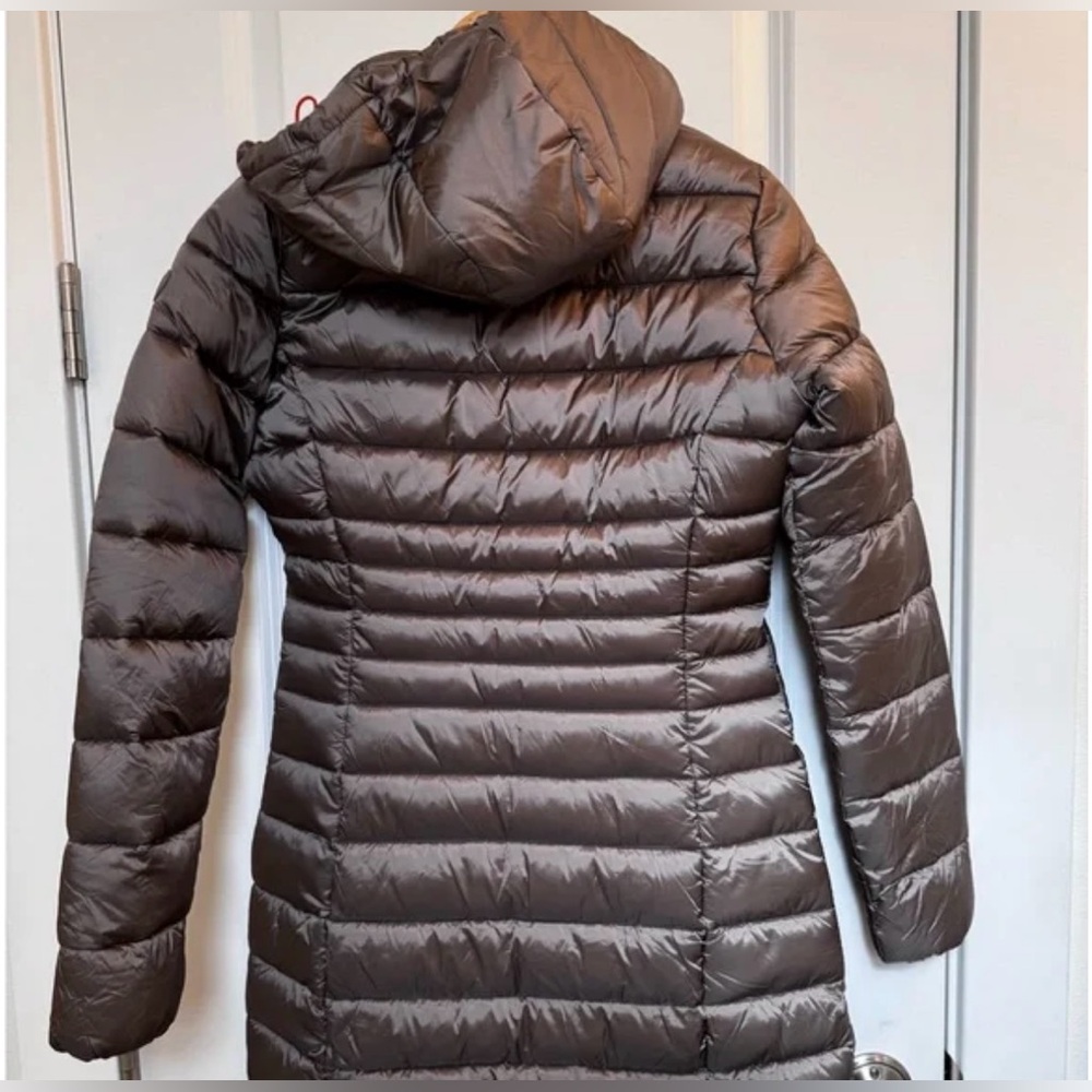 NWT Save The Duck Reese Mud Gray Long Jacket MEDIUM msrp $278 - Picture 2 of 3